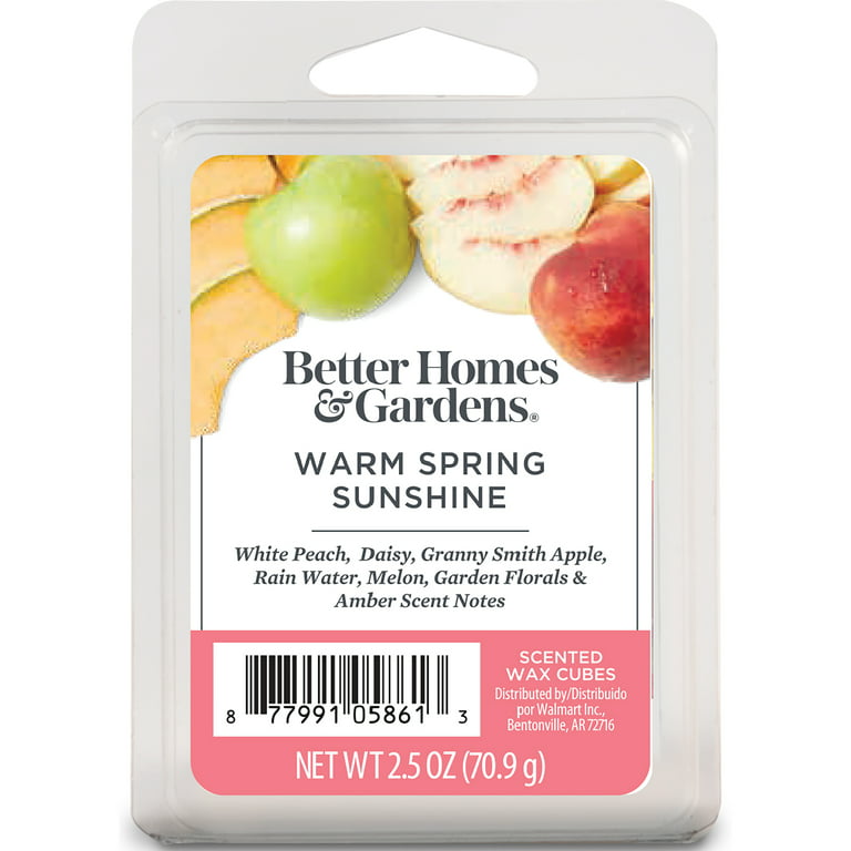 Warm Spring Sunshine Scented Wax Melts, Better Homes & Gardens, 2.5 oz  (1-Pack)