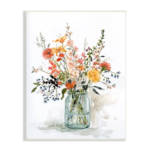 Warm Summer Meadow Floral Bouquet Still Life Painting Botanical & Floral Graphic Art Unframed Art Print Wall Art