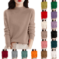 thumbnail image 1 of Warm Sweaters for Women Long Sleeve Crew Neck Classic Soft Pullover Sweater Loose Casual Fall Winter, 1 of 8