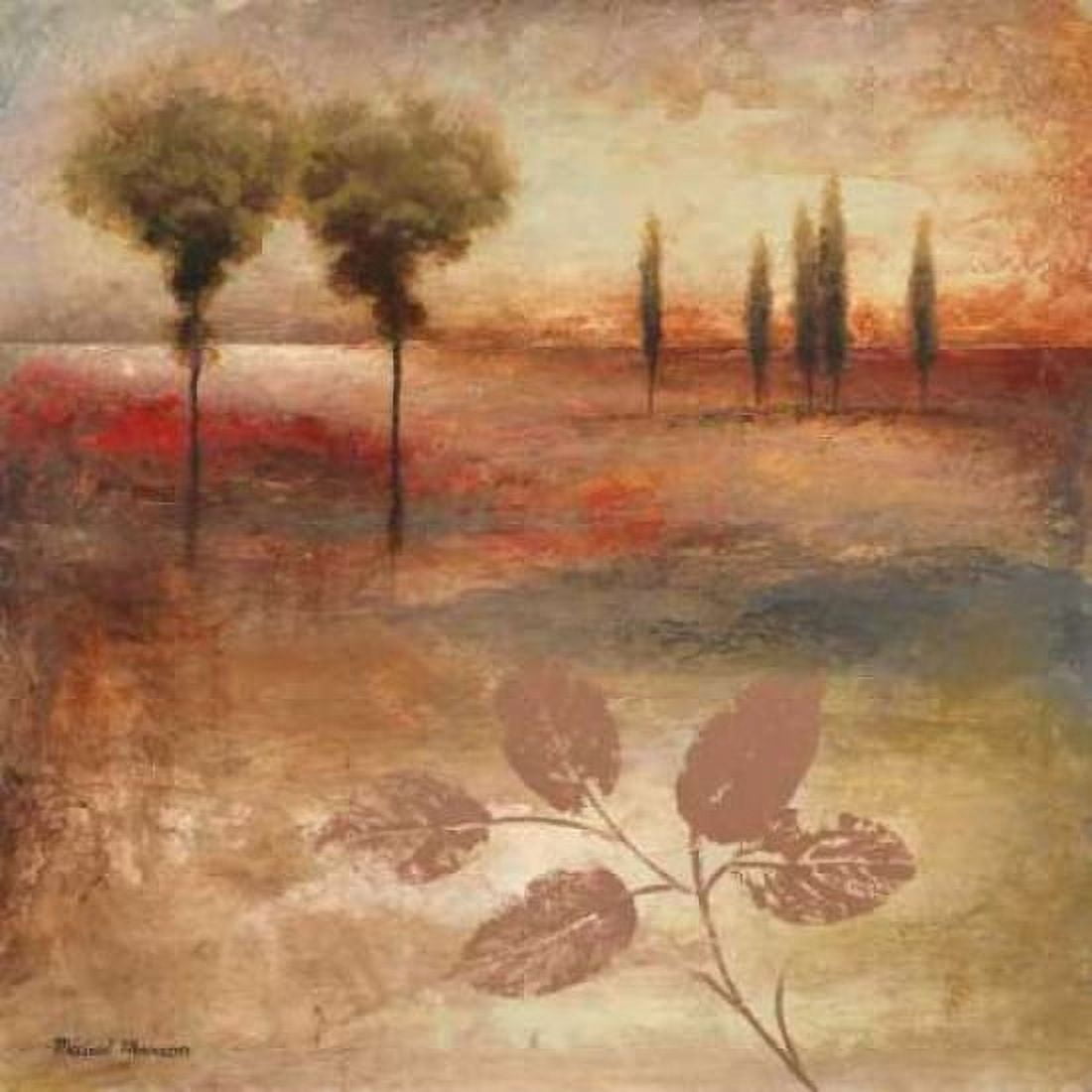Warm Textural Landscape I Canvas Art - Michael Marcon (24 x 24)
