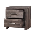 thumbnail image 1 of Warm Texture / Bedside Nightstand / Two - Drawer Design, 1 of 2
