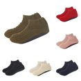 thumbnail image 1 of Warm Thermal Indoor Slipper Socks For Adults Grip Winter Footwear Cozy Home Floor Comfort Wear With Thick Cold Weather Relaxation Daily Casual Knitted Autumn, 1 of 3