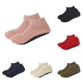 thumbnail image 1 of Warm Thermal Indoor Slipper Socks For Adults Grip Winter Footwear Cozy Home Floor Comfort Wear With Thick Cold Weather Relaxation Daily Casual Knitted Autumn, 1 of 3