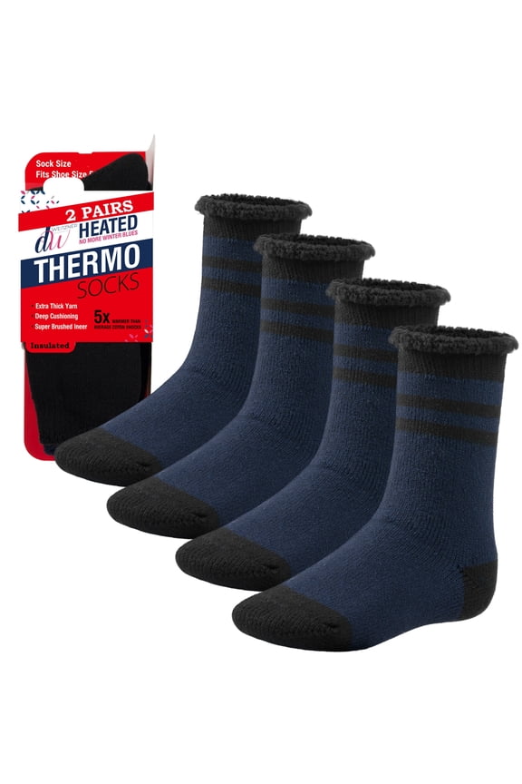 Warm Thermal Socks for Men and Women Extreme Cold Weather Winter Wear Insulated Heavy Boot Socks for Hunting Skiing Snow Etc 2 Pairs