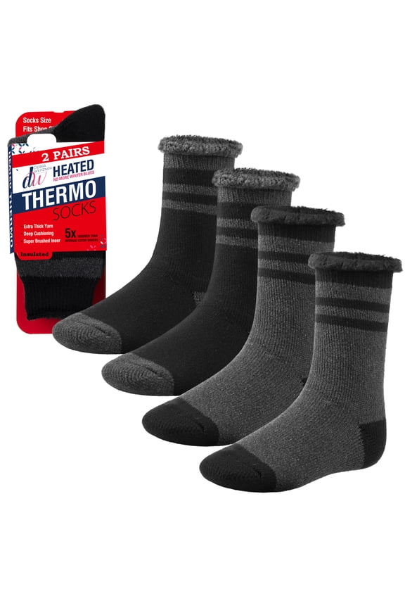 Warm Thermal Socks for Men and Women Extreme Cold Weather Winter Wear Insulated Heavy Boot Socks for Hunting Skiing Snow Etc 2 Pairs