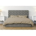 thumbnail image 1 of Warm Things Home 400 Thread Count Cotton Duvet Cover Simple Taupe / King, 1 of 2