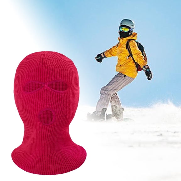 Warm Three Hole Knitted Funny Ski Wrap 39cm Universal Size Can Be As Ski Cycling