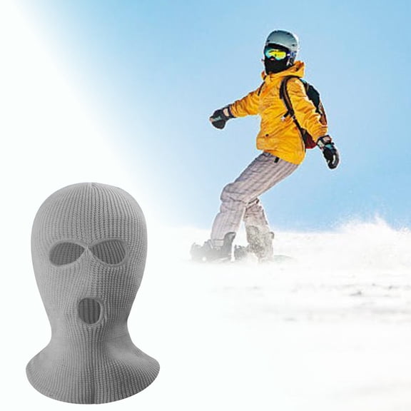 Warm Three Hole Knitted Funny Ski Wrap 39cm Universal Size Can Be As Ski Cycling Neck And Face Warmer with Mouth Area Open Painter of The Night Outdoor Voices Doing Things Hat Snowboard Hood Youth