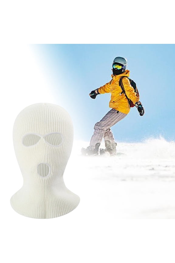 Warm Three Hole Knitted Ski Wrap Universal Face for Winter Cycling and Outdoor Sports