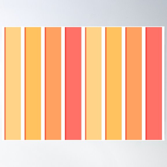 Warm Tones Poster Wall Art, Modern Wall Decor For Living Room Bedroom, 12x18 UNFRAMED