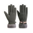 thumbnail image 1 of Warm Touchscreen Gloves, Fleece-Thickened Windproof Cold-Proof Ski Gloves, Outdoor Cycling Gloves, Multi-Function Winter Gloves, Stylish Design Daily Wear, for Winter Sports and Activities, 1 of 1