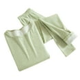 thumbnail image 1 of Warm Underwear Sets Women's Innerwear Set Winter Soft and Warm Long-Sleeved Thermal Top Round Neck Warm Set for Women Outfit Solid Color Undershirt for Women Cozy Casual Base Layer, 1 of 3