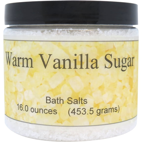 Warm Vanilla Sugar Bath Salts by Eclectic Lady, 16 ounces