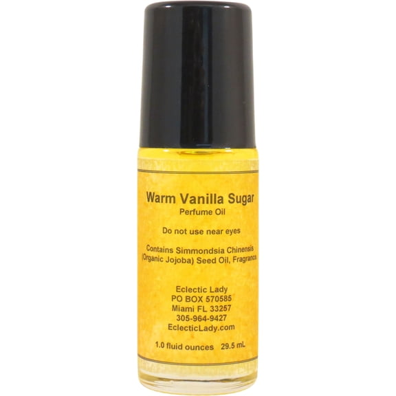 Warm Vanilla Sugar Perfume Oil, 1.0 Oz Portable Roll-On Fragrance