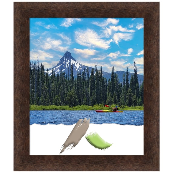 Warm Walnut Wood Picture Frame, Photo Frame, Art Frame