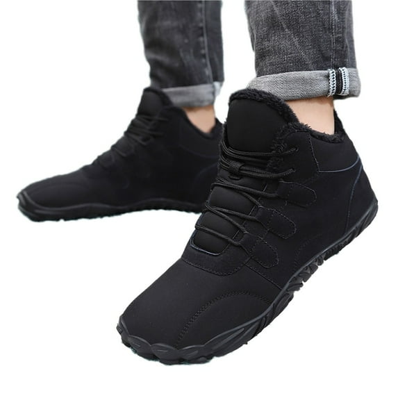 Warm Waterproof Snow Boots Plush Lined Hiking Shoes For Womens Mens