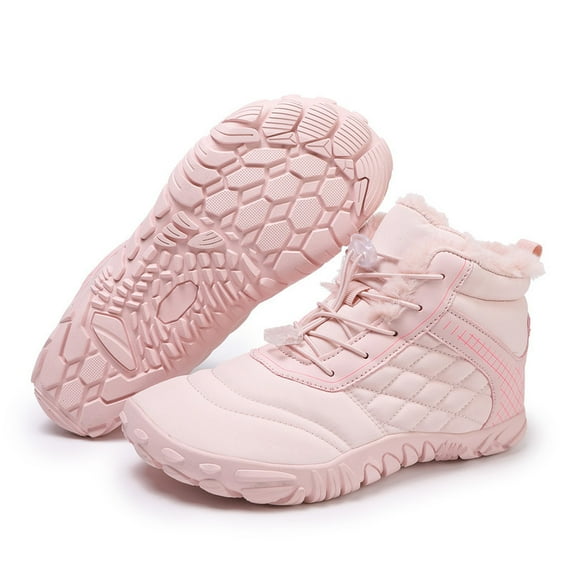 Warm Waterproof Winter Barefoot Shoes Unisex Non-slip Slip-On Wide Footwear Minimalist Zero Drop Provide Support For Women Men Walking Hiking