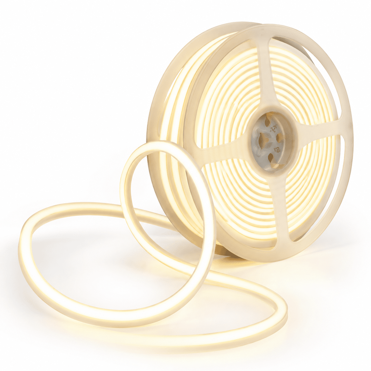Warm White 16.4 ft Silicone COB Neon Rope Light, Waterproof Flexible ...