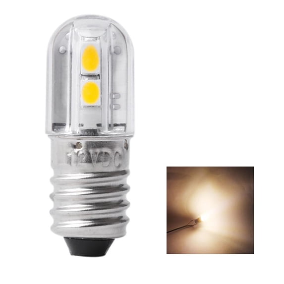 Warm/White 6V 12V E10 LED Bulb Screw Lamp Replacement For Torch Flashlight -.- V6O0
