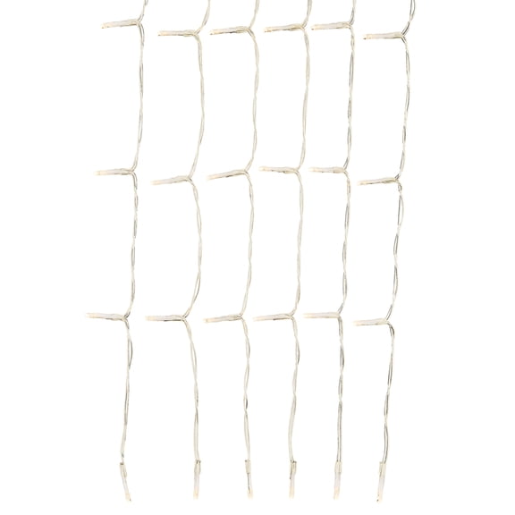 Warm White 8-Function LED Curtain Lights, 88" x 100", by Way To Celebrate