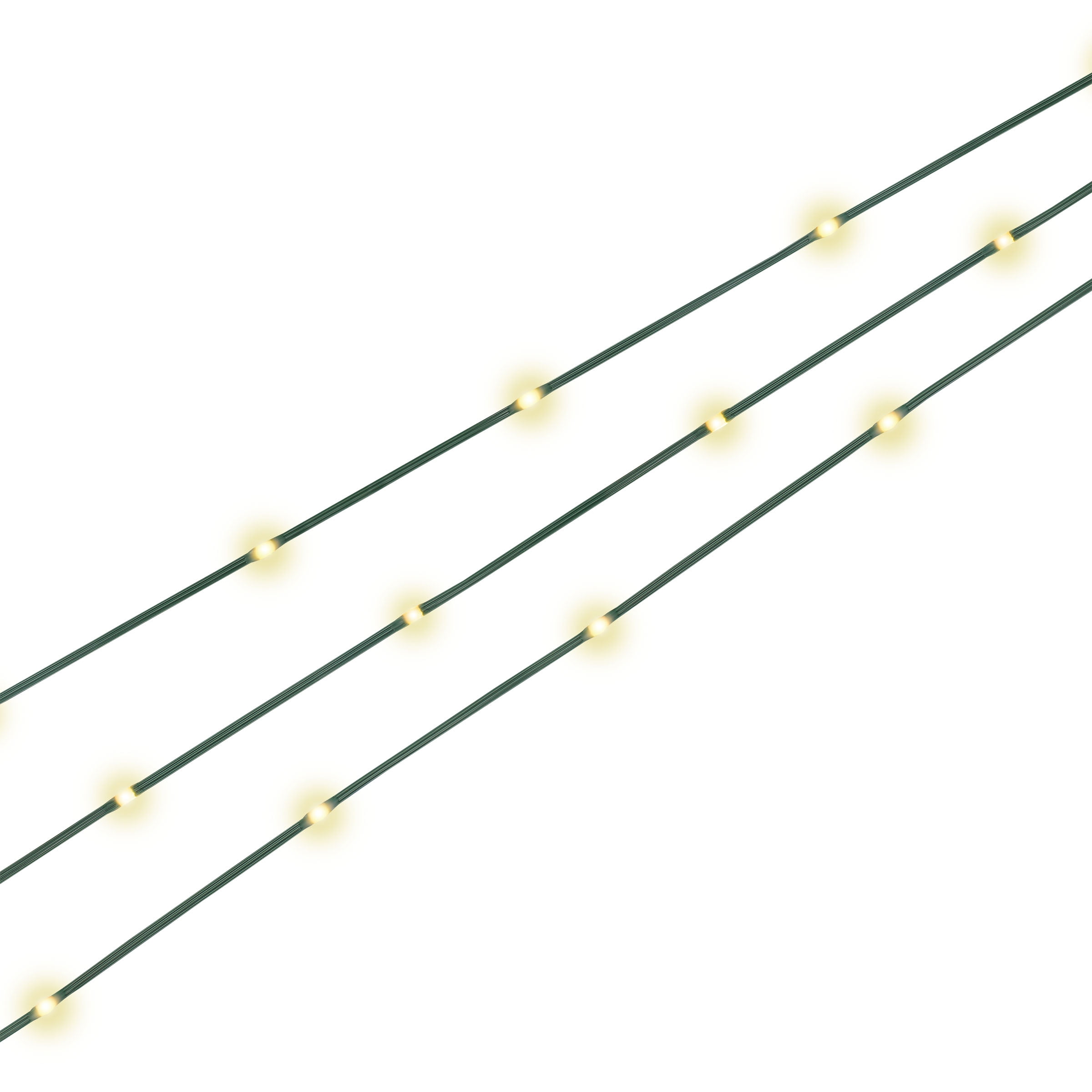 Warm White LED Microdot String Lights Holiday Lighting, 201.33 in (600