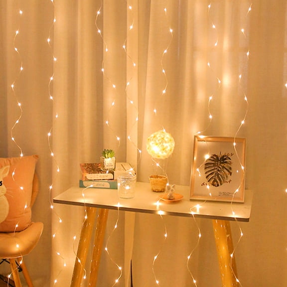 Warm White LED Photo Clip String Lights, Battery-Powered Flexible Picture Display for Bedroom, Wedding and Christmas, 1 String