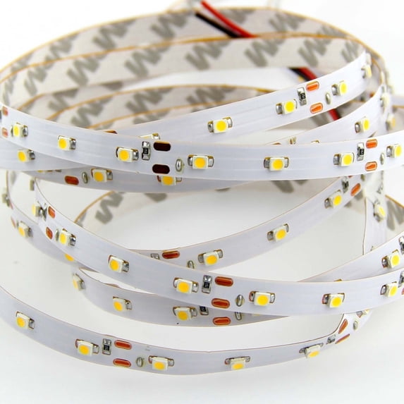 Warm White LED Strip Lights, Waterproof cuttable 300 SMD 2835 LED Tape, 6000K 16.4ft/5m 12V Flexible Ribbon, Kitchen Cabinet Lighting, Hotel, Club, Bar