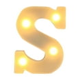 thumbnail image 1 of Warm White Led Battery Lights Abs Plastic Letters for Indoor Home Party Decoration, Wall Led Lights with Hanging or Standing Installation, 1 of 3