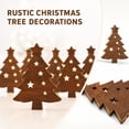 thumbnail image 1 of Warm White Led Christmas Wall Decor with 2D Flat Star-Cutout Design, Set of 7, Dark Wood-Effect Finish, for Living Room and Bedroom, Holiday Decoration, 1 of 5