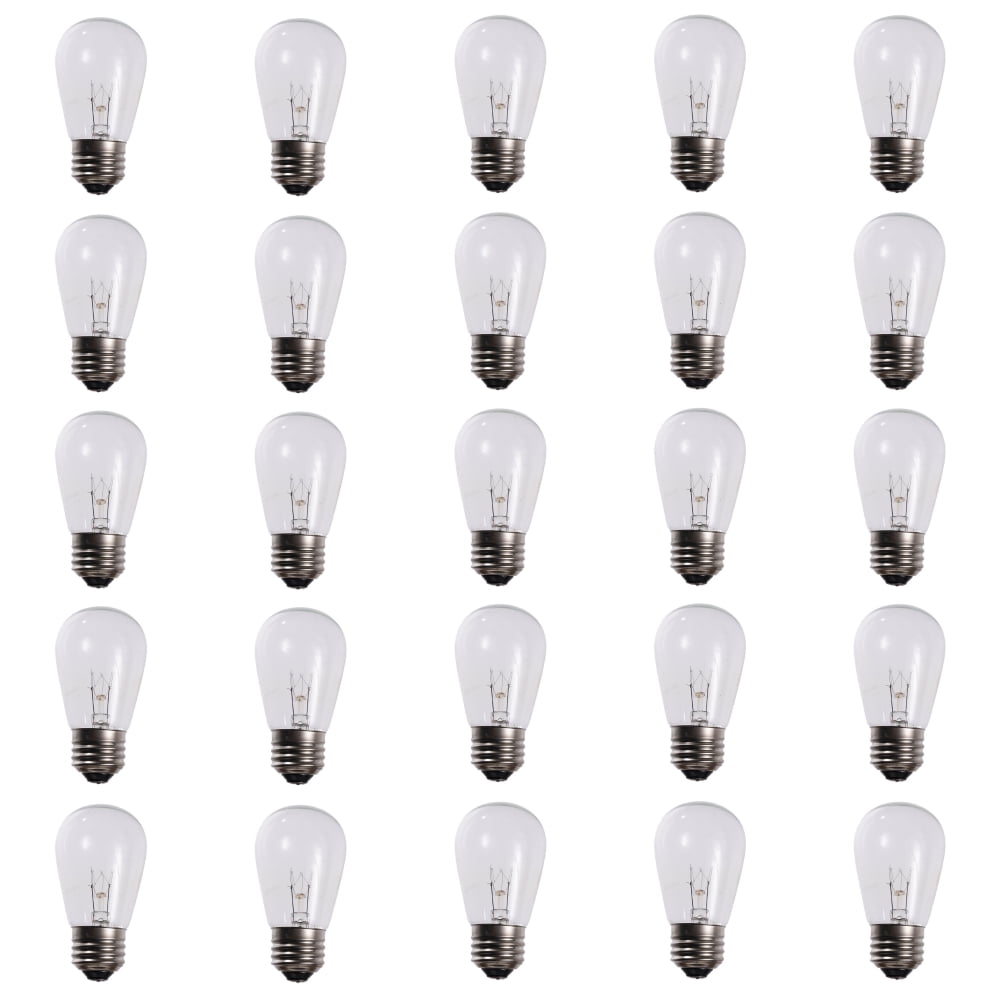 Warm White - S14 Incandescent Bulbs - Box of 25