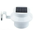thumbnail image 1 of Warm White Solar Powered Gutter Lights Outdoor Decorative Waterproof 12 LEDs Yard Lamp for Lighting Fence, Railing, Outside Wall, Deck, Garden, Path, Backyard, Walkway, Patio, Holeless Installation, 1 of 8