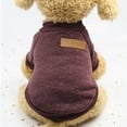 thumbnail image 1 of Warm Winter Cable Knit Small Dog Sweater with Soft Plush Interior, Cozy Pullover Puppy Pet Clothes, Cold Weather Outfit Suitable for Pug Bulldog Small Dogs & House Cats,XL, 1 of 8