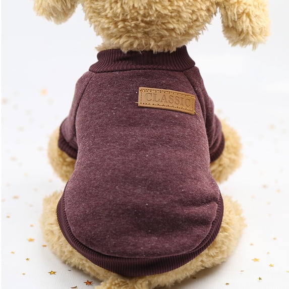 Warm Winter Cable Knit Small Dog Sweater with Soft Plush Interior, Cozy Pullover Puppy Pet Clothes, Cold Weather Outfit Suitable for Pug Bulldog Small Dogs & House Cats,XL