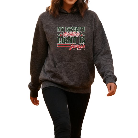 Warm Winter Christmas Hoodie for Men Women, Holiday Pullover Hooded Sweatshirt, Cozy Cotton Poly Blend, Festive Winter Outfit