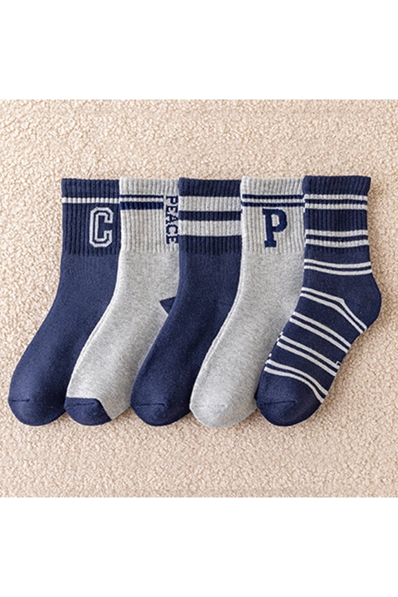 Warm Winter Cozy Thermal Thick Socks 5 Color Winter Thick Warm Hiking Cozy Crew Comfy Floor Socks Warm Socks With Terry Lining Size S 5 Pairs