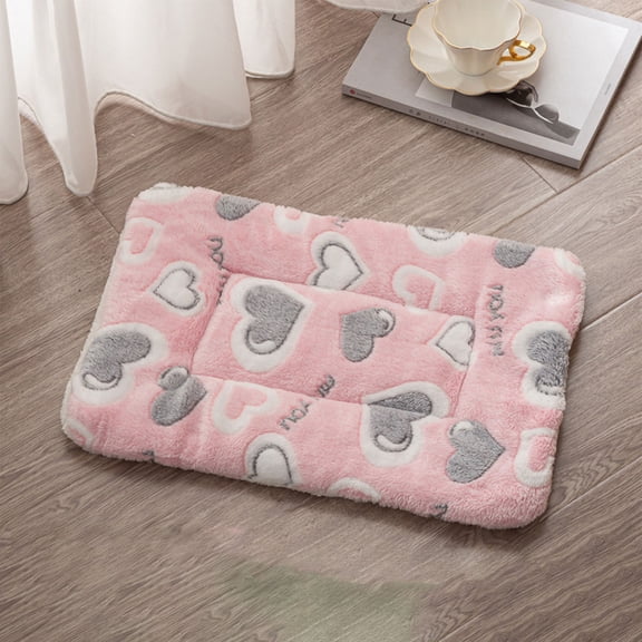Warm Winter Dog Bed - Extra Thick Orthopedic Mat for Large/Small Dogs, Non-Slip Waterproof Pet Blanket, Machine Washable Cat Bed with Removable Cover