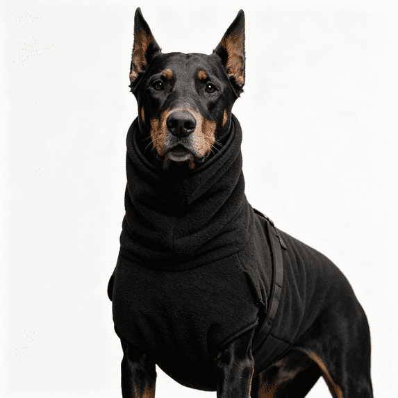 Warm Winter Fleece Dog Turtleneck Coat, Cozy Adjustable Pet Jacket Vest for Indoor Outdoor Use, Outfit for Large XL to XXXXXL Dogs