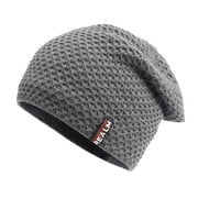Warm Winter Hats for Women Lined Knit Warm Thick Breathable & Cozy Stretchy Chemo Headwear Cuff Beanie Hat Knit Chunky Snow Cap Knitting Skull Beanies Head Coverings For Gray One Size