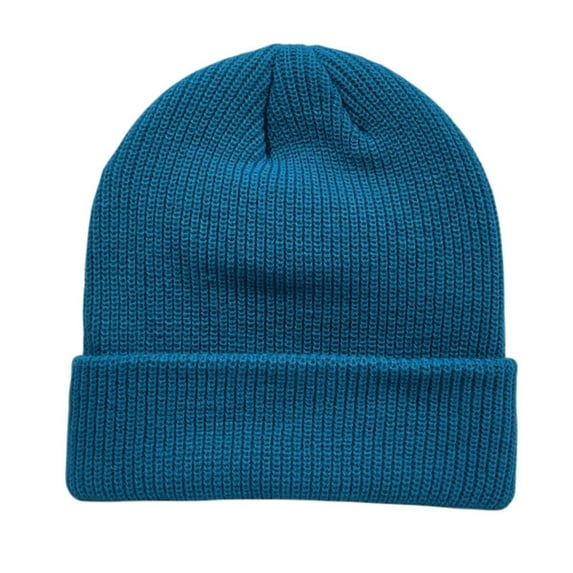 Warm Winter Hats for Women Knit Beanie Hat Women's Fashion Solid Color Curling Fall And Winter Knitting Pile Cap Baotou Hat Light Blue