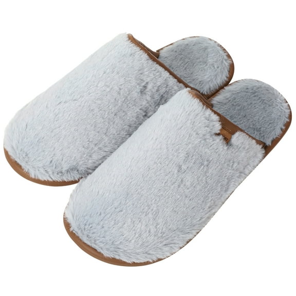 Warm Winter Home Cotton, Anti Slip Couple Cotton Slippers For Men's, Thick Sole Plush In Autumn And Winter Indoor Household Men's/ Women's Slippers, Christmas Gifts, Grey