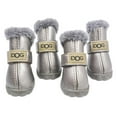 thumbnail image 1 of Warm Winter Little Pet Dog Boots Soft Anti-Slip Sole Paw Protectors Small Puppy Shoes 4PCS, 1 of 5