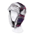 thumbnail image 1 of Warm Winter Plaid Faux Fur Trapper Ski Snowboard Hunter Hat, 1 of 4