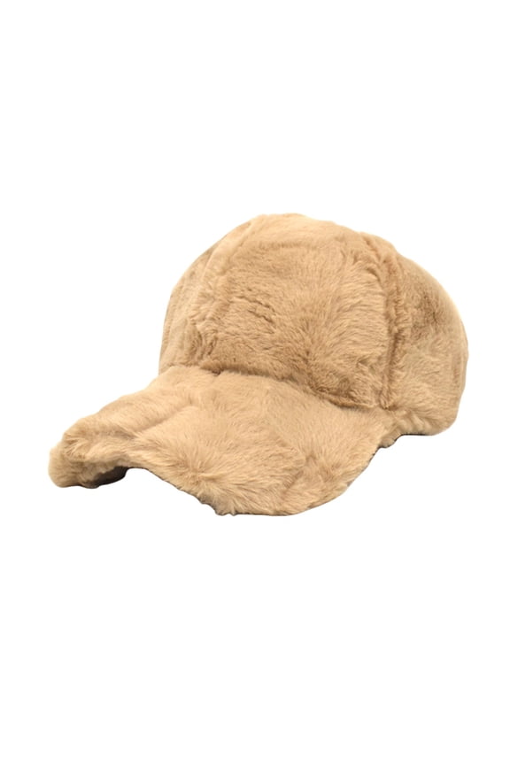 Warm Winter Plush Baseball Cap Hats for Women Men Plush Wool Lambswool Hat