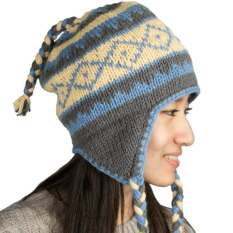 Womens wool hat hotsell with ear flaps
