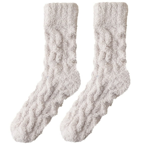 Warm Winter Thermal Knee High Socks for Men and Women Ultra Soft Cozy House Socks for Cold Weather Indoor Comfort and Warmth