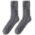 thumbnail image 1 of Warm Winter Thermal Knee High Socks for Men and Women Ultra Soft Cozy House Socks for Cold Weather Indoor Comfort and Warmth, 1 of 3