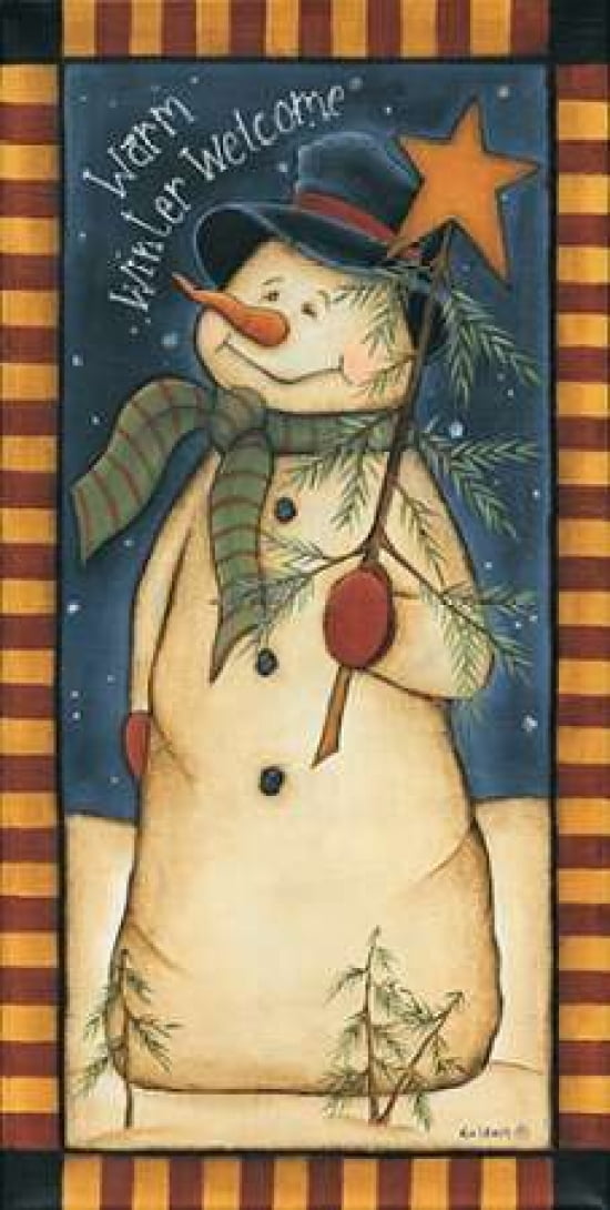 Warm Winter Welcome Canvas Art - Kim Lewis (10 x 20)