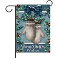 thumbnail image 1 of Warm Winter Wishes Gloves Decorative Garden Flag, Mitten Red Berries Farmhouse Yard Outside Decorations, Christmas Outdoor Small Decor 12x18, 1 of 6