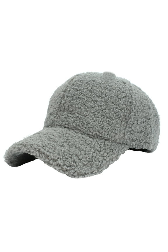 Warm Winter Wool Baseball Cap for Men and Cozy Teddy Sport Hat for Women for Outdoor Travel and Cold Weather Gifts