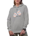 thumbnail image 1 of Warm Wishes with Christmas Geometric Pattern Gloves Art Merch Gift, Heather Grey Hooded Sweatshirt or Hoodie, XL, 1 of 5